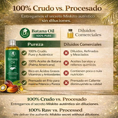 Vista 4 de Aceite de batana (paquete de 2) – Aceite crudo 100% puro y natural – 4 onzas líquidas por botella, apoya la fuerza del cabello, grosor y salud