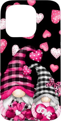 Vista 14 de Pink Buffalo Plaid Valentines Gnome Cute Love Heart Case for iPhone 17