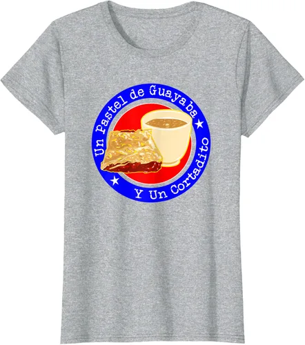 Vista 16 de Divertido desayuno cubano café guayaba guayaba café camiseta Negro