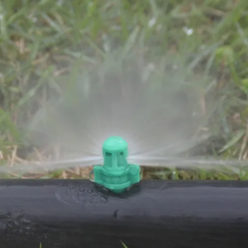 Vista 6 de MroMax 20 piezas de 180 grados micropulverizador automatizador boquilla de rociador hidropónico aeropónico ventilador jet para jardín en miniatura