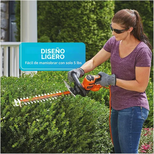 Vista 4 de BLACK+DECKER Cortasetos con sierra, 20 pulgadas, con cable (BEHTS300)