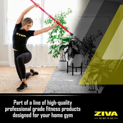 Vista 7 de ZIVA Chic - Barra con peso – Barra corporal de entrenamiento para entrenamiento de fuerza, equilibrio, flexibilidad y fitness general – Núcleo
