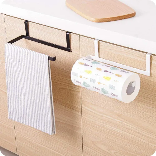 Vista 8 de Soporte para toallas de papel debajo del gabinete, plancha debajo del gabinete, soporte para toallas de papel para cocina, baño, caravana, 9.3 x 4.7