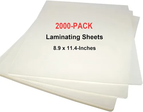 Vista 9 de MPRT Hojas de laminación, bolsas de laminación térmica transparentes de 3 mil, 8.9 x 11.4 pulgadas, hojas laminadas de papel para laminador, paquete