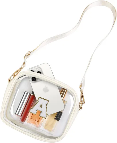 Vista 13 de TEBIEKOY Clear Purses for Women - Crossbody Small Bag, Stadium Approved, Sport Concerts