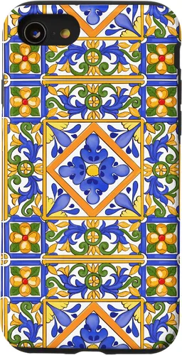 Vista 18 de Sicilian,Italian,Summer,Tiles,Mosaic,Majolica Art Case for iPhone 17