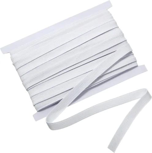 Vista 8 de Shappy Banda elástica para coser de punto de 1/2 pulgada x 11 yardas (beige)