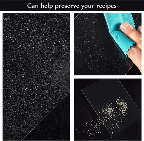 Vista 3 de Boao 100 protectores de tarjetas de recetas de 4 x 6 pulgadas, fundas para tarjetas de recetas, protectores de plástico para libros de cocina