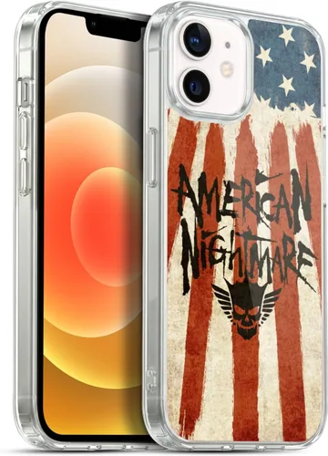 Vista 82 de Head Case Designs Funda de gel suave con licencia oficial de la WWE American Nightmare Flag Cody Rhodes Graphics compatible con Apple iPhone 7