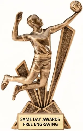 Vista 4 de Checkmate Sports Trophy Award – Custom Engraved Resin Trophy with Bold Design – Recognition Award for Competitions Teams Schools Leagues and Events