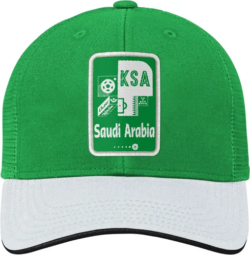 Vista 8 de Outerstuff Sombrero de malla Procrown con mosaico de contraste para la Copa Mundial de la FI verde-blanco