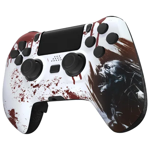 Vista 7 de eXtremeRate Blood Zombie Decade Tournament Controller (DTC) Upgrade Kit for PS4 Controller JDM-040050055, Upgrade Board & Ergonomic Shell & Back