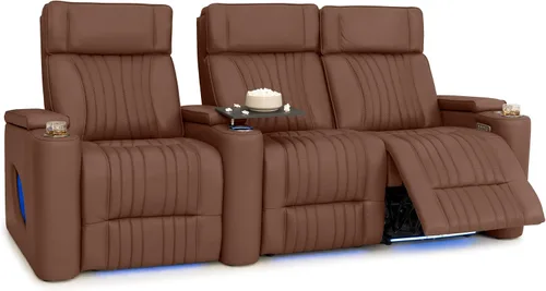 Vista 19 de Seatcraft Valore Asiento de cine en casa Tabaco Sillón Individual