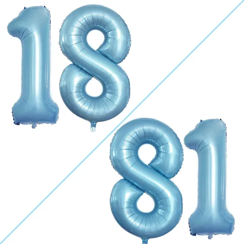 Vista 25 de Goer, conjunto de globos de papel aluminio para decoraciones de cumpleaños, globos de las letras de feliz cumpleaños y de números Oro