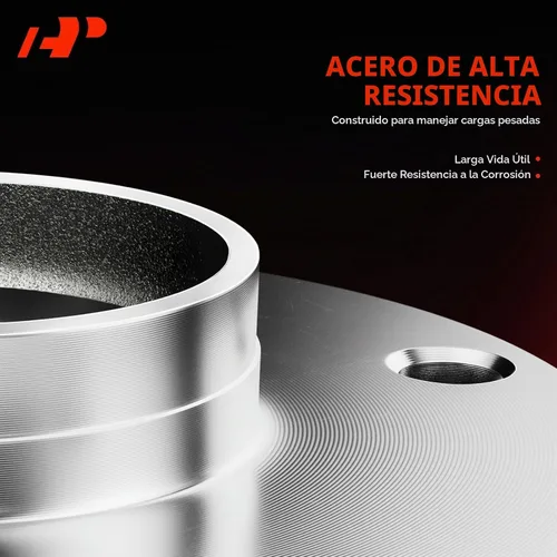 Vista 6 de A-Premium 2 cojinetes de rueda trasera delantera y conjunto de cubo con perno de 5 lengüetas compatibles con Chevrolet GMC Buick Cadillac Saab