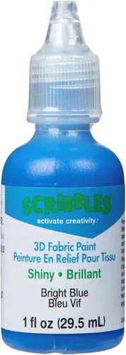 Vista 23 de Scribbles Pintura de tela 3D de 1 oz, color negro brillante