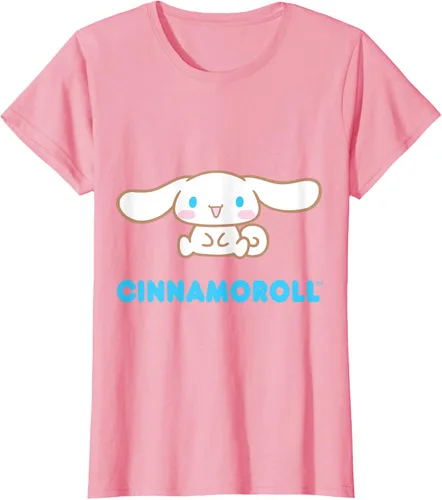 Vista 17 de Cinnamoroll Character Front and Back T-Shirt S Negro