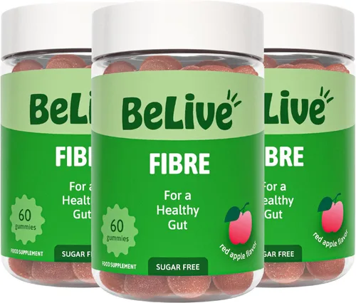 Vista 11 de BeLive Gomitas de fibra para regularidad y salud digestiva, cero azúcar, 60