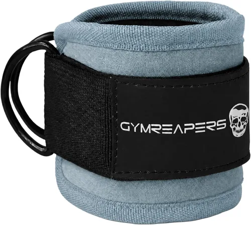 Vista 11 de Gymreapers Ankle Straps For Cable Machine Kickbacks, Glute Workouts, Lower Body Exercises - Adjustable Leg Straps with Neoprene Padding