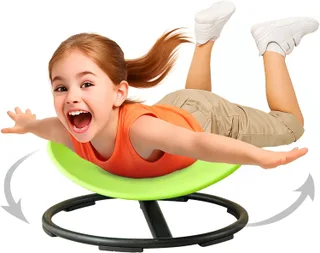 Silla giratoria sensorial para niños autistas, juguete para sentarse y girar a partir de 3 años