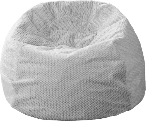 Vista 25 de Sorra Home Puf – Cojín de felpa y cómodo para interiores con relleno de frijoles trupedic para todas las edades, color morado Barrett