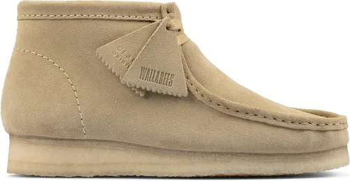 Vista 3 de Clarks Wallabee Chukka Botas para hombre gamuza Maple