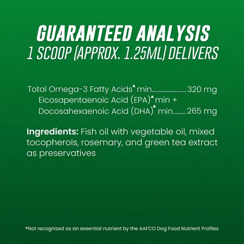 Vista 5 de Welactin Omega-3 - Soporte para piel y pelaje, líquido, 4 onzas, verde