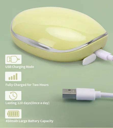 Vista 5 de ofone Limpiador de lentes de contacto, máquina ultrasónica de limpieza de lentes de contacto con cargador USB, pantalla de temporizador y kit de 5