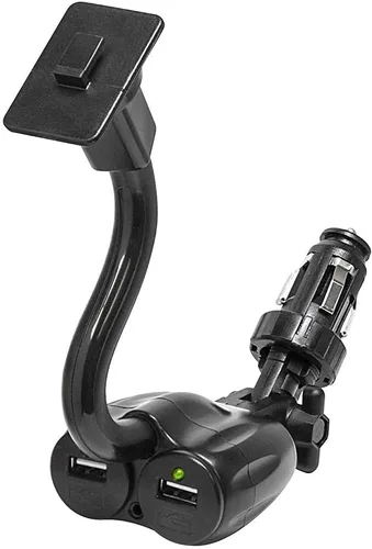 Vista 5 de Bracketron TekGrip Soporte para teléfono de 12 V, dos puertos de carga, manos libres, iPhone X 8 Plus 7 SE 6s 6 Samsung Galaxy S9 S8 S7 S6 Note