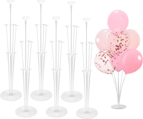 Vista 8 de Juego de 4 soportes para globos, kit de arco de globos para fiesta