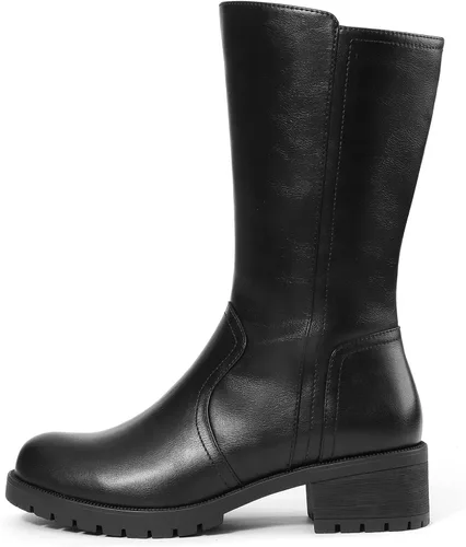 Vista 2 de DREAM PAIRS Botas de invierno para mujer de media pantorrilla
