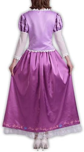 Vista 5 de 530 - Disfraz de princesa azul púrpura para mujer, talla grande