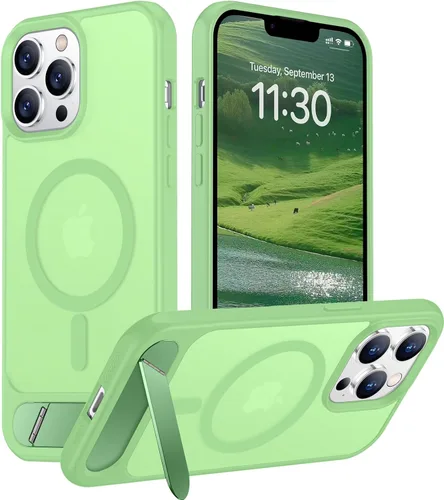Vista 130 de Funda para iPhone 11 con compatibilidad magnética, [Soporte invisible incorporado][Compatible con MagSafe]