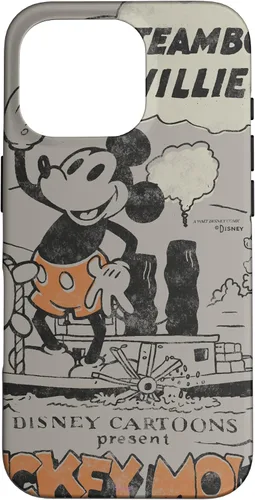 Vista 20 de Funda para iPhone 16 Disney 100 Mickey Mouse Steamboat Willie Sound Cartoon D100