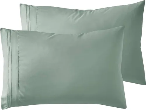 Vista 115 de Nestl - Juego de 2 fundas de almohada de microfibra azul playa tamaño Queen, 20 x 30 pulgadas