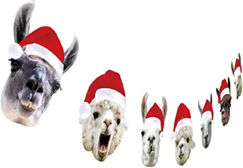Vista 5 de Guirnalda de Navidad para gatos, diseño con cara de gato, decoración para colgar de Navidad, regalo de Navidad para amantes de los gatos