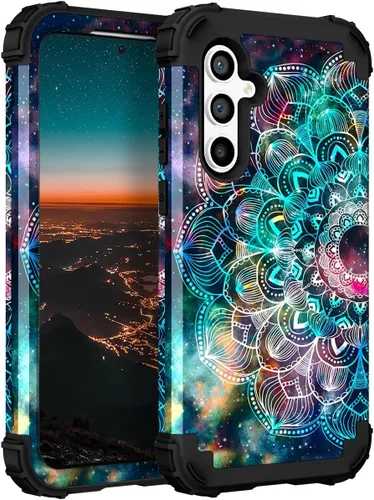 Vista 15 de Hocase Funda para Galaxy S20 FE 5G, Protección resistente a prueba de golpes, goma de silicona suave + parachoques de plástico duro, funda