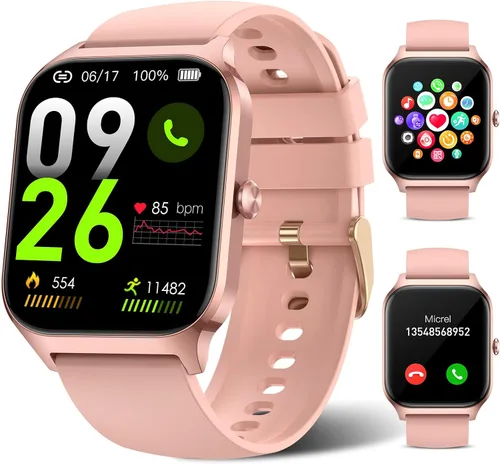 Vista 10 de Smart Watch for Men Women Make Call Answer 1.85" with 20+ Sport Modes Fitness Tracker Sleep Spo2 Heart Rate Monitor Smartwatch Waterproof Pedometer