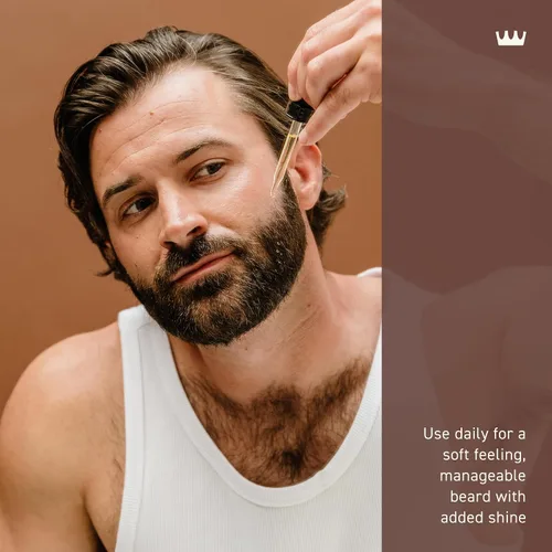 Vista 5 de Aceite para barba Cremo, vainilla añejada revitalizante, 1 fl oz - Restaura la humedad natural y suaviza tu barba para ayudar a aliviar el picor