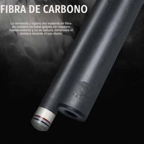 Vista 4 de Carbon Fiber Pool Cue Stick Professional Pool Sticks 12.5mm Tip Low Deflection Shaft Billiard Cues with Adjustable Extension (Pro Taper)
