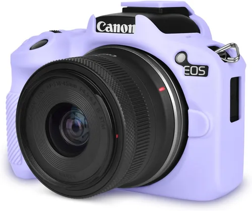Vista 17 de Rieibi EOSR50 EOS R50 Estuche, Estuche Protector de Silicona Suave para Cámara Vlogging Canon EOS R50 EOSR50, Estuche de Cámara Ligero EOS R50