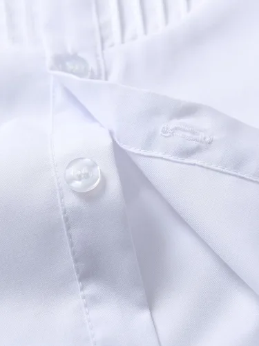 Vista 4 de Conjunto de pantalones para bebé, camisa de manga larga + pantalones + corbatín + tirantes, trajes de caballero para niños pequeños