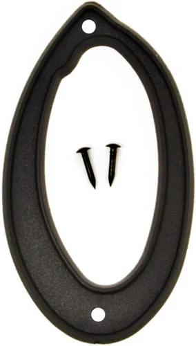 Vista 2 de Hy-Ko Número clásico de plástico reflectante negro de 4 pulgadas, números elevados modernos para casa exterior, marcado cómodo y duradero