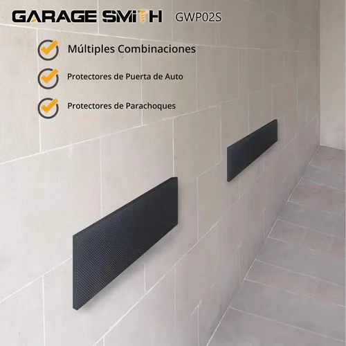 Vista 5 de Ampulla GWP02S Protector de pared de cochera para puertas de auto, diseñado en Alemania (2 unidades)