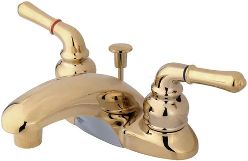 Vista 8 de Kingston KB628 - Grifo de baño central de 4 pulgadas, níquel cepillado cepillado níquel