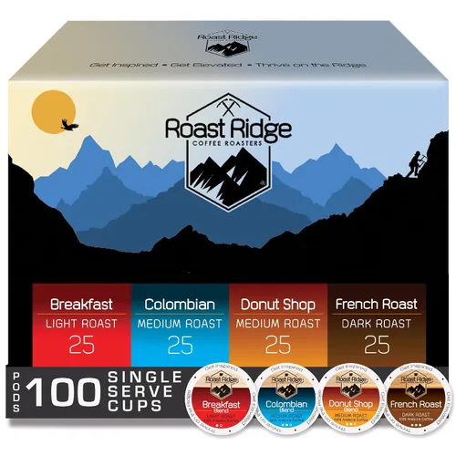 Vista 13 de Roast Ridge - Cápsulas individuales de café compatibles con cafetera Keurig K-Cup