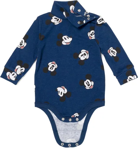 Vista 6 de Disney Lion King Mickey Mouse Simba - Paquete de 2 mamelucos de cuello alto para bebé recién nacido a bebé