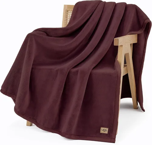 Vista 46 de UGG Coco - Manta acogedora para sofá y cama, 50 x 70 pulgadas, color negro (tinta)
