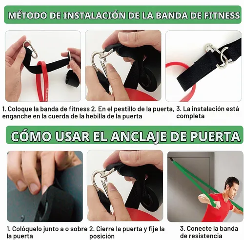 Vista 5 de Resistance Bands,Exercise Bands,Workout Bands,Resistance Bands Set for Legs,Pull Up Bands,Stretch Bands for Exercise,Muscle Training, Physical