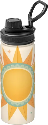 Vista 15 de Abstract flowers Printed Insulated Water Bottle, 18oz Stainless Steel Funny Travel Mug, Leakproof Hot & Cold for Sports, Gym, Hiking